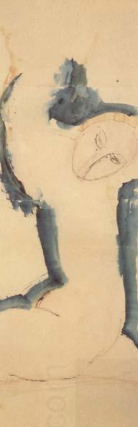 Amedeo Modigliani Cariatide rose au bord bleu (mk38) China oil painting art